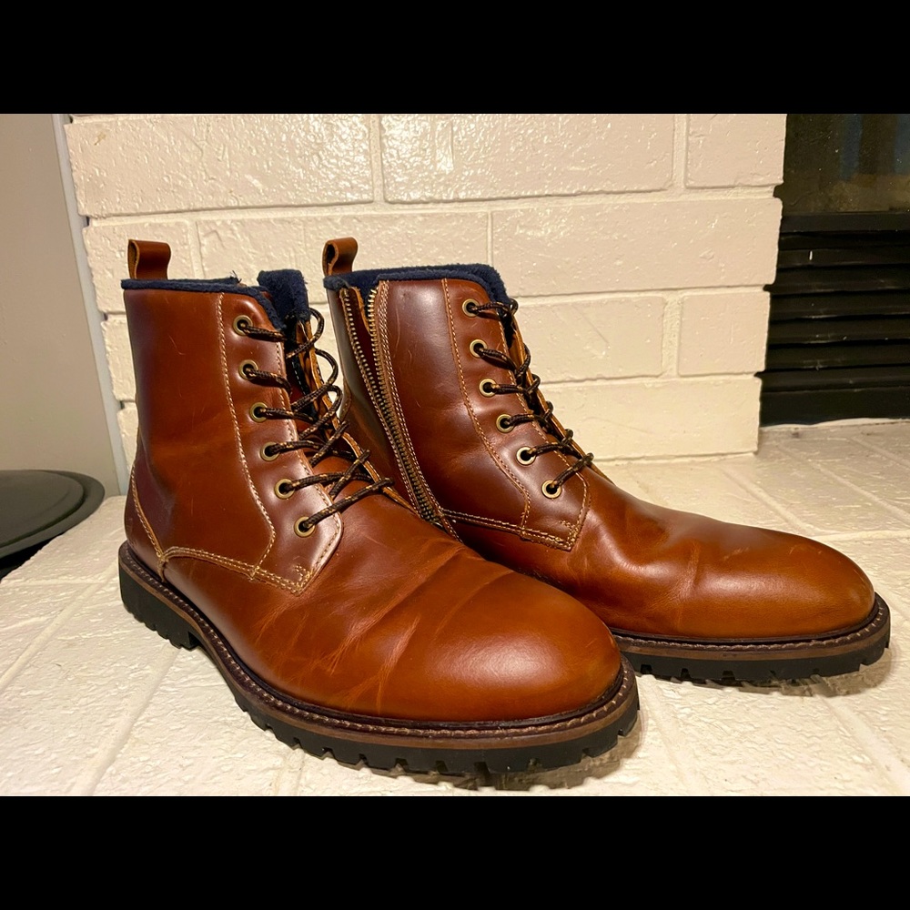 Brown Original Penguin boots. Size 11.
